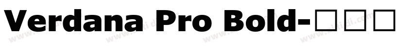 Verdana Pro Bold字体转换